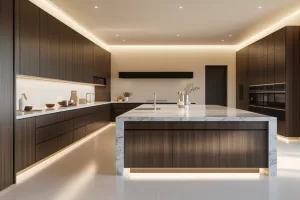 Why High-End Kitchens Are Moving Toward Slab-Style Cabinet Doors