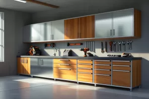 The Role of Metal and Wood Combinations in Garage Cabinet Design