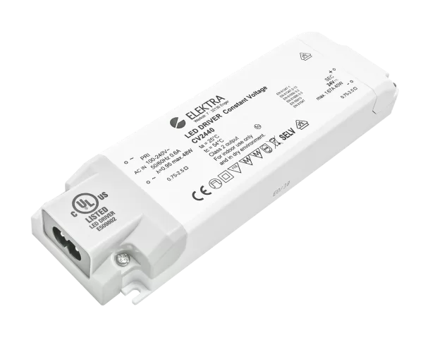 CV2440 300 png - LED Driver, 24V 40W UL, 20 AWG 2C with 6 Fold Distributor