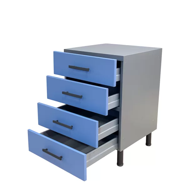 1 3 3 - 4-Drawer Modern Garage Cabinet