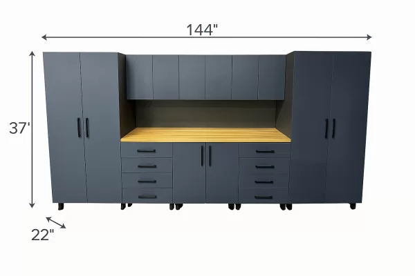 annotated garage cabinet final - Garage Pro Set 72 -Quiet Luxury