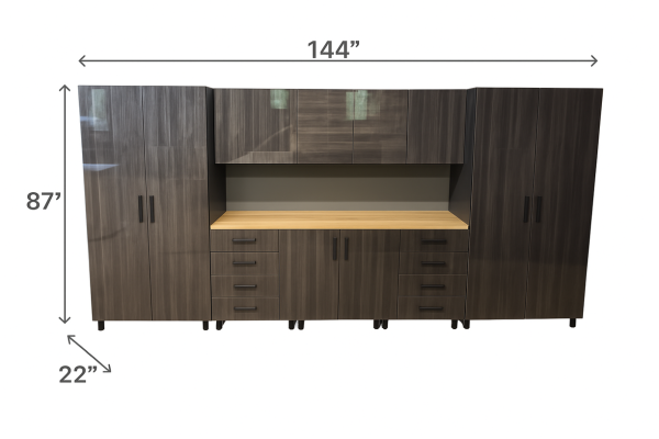 annotated garage cabinet new image - Garage Pro Set 72 Refined